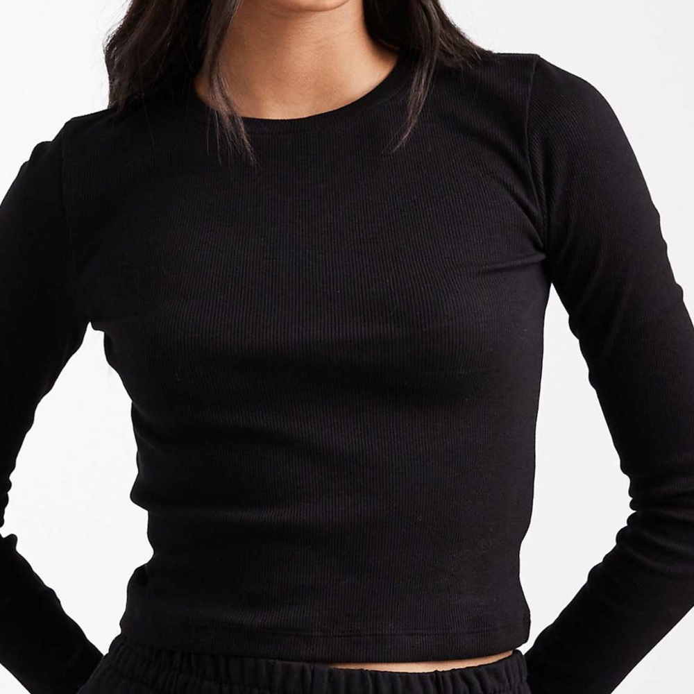 ASOS long sleeve black top